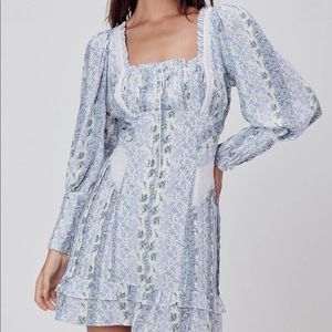 NWT For Love and Lemons Gracie Mini Dress